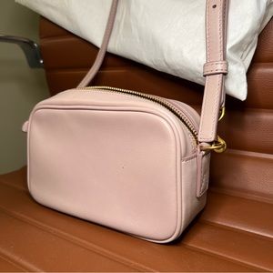 Auxiliary Lavender Leather Shoulder or Cross-Body Leather Bag